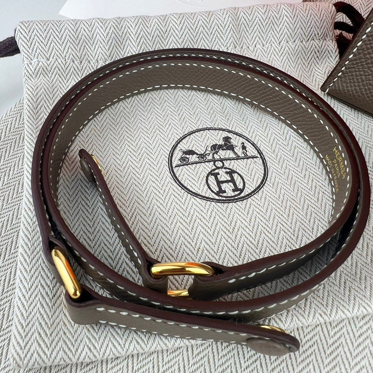Kelly Elan ケリーエラン Etoupe エトープ GHW ゴールド金具 Epsom エプソン Stamp-W W刻印