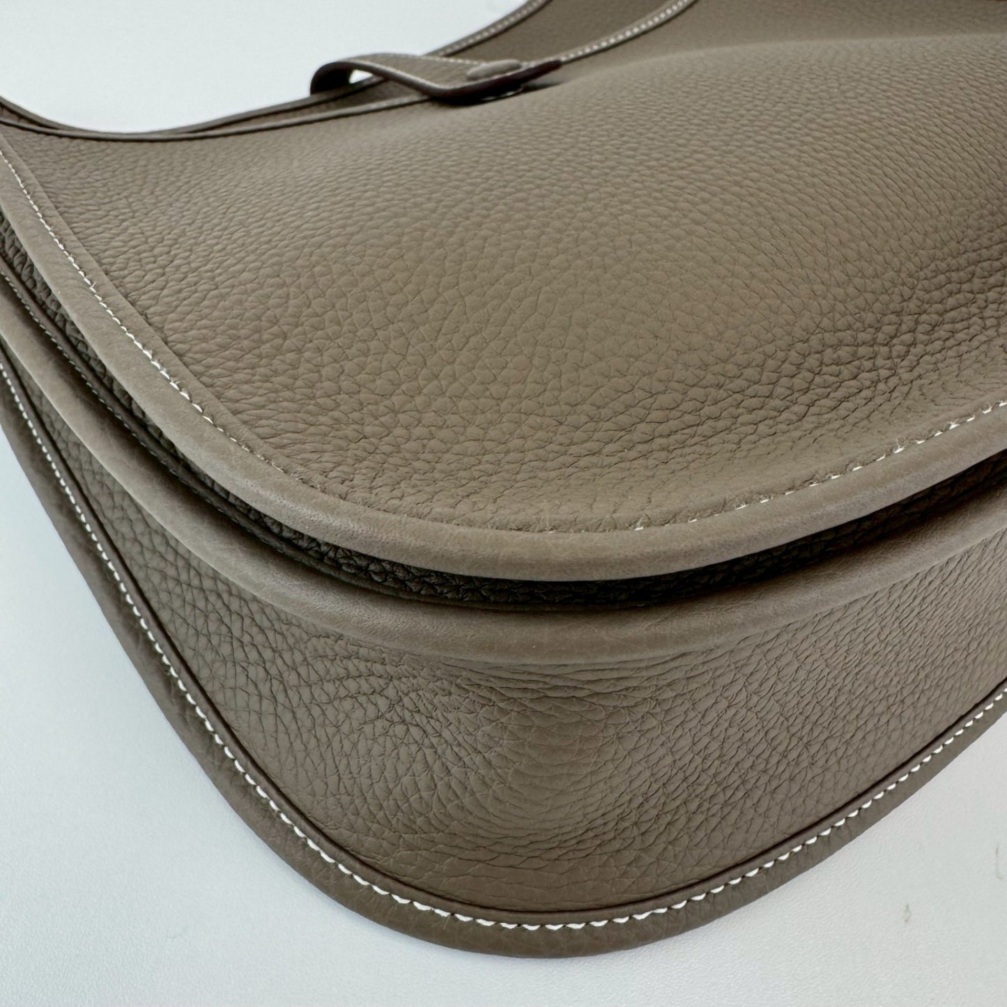 Evelyn PM エヴリンPM Etoupe エトープ PHW シルバー金具 Taurillon Clemence トリヨンクレマンス Stamp-K K刻印