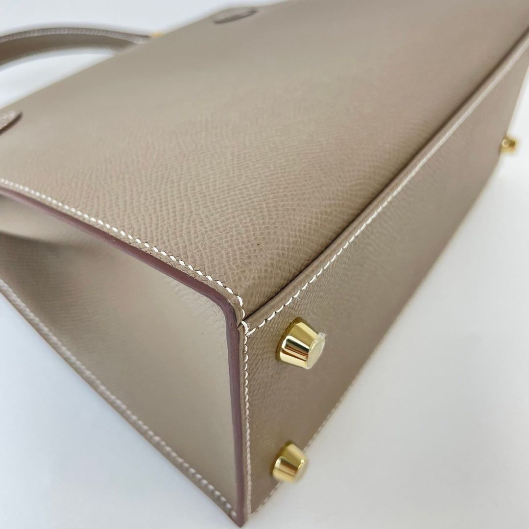 Kelly25 Sellier ケリー25 セリエ Etoupe エトープ GHW ゴールド金具 B刻