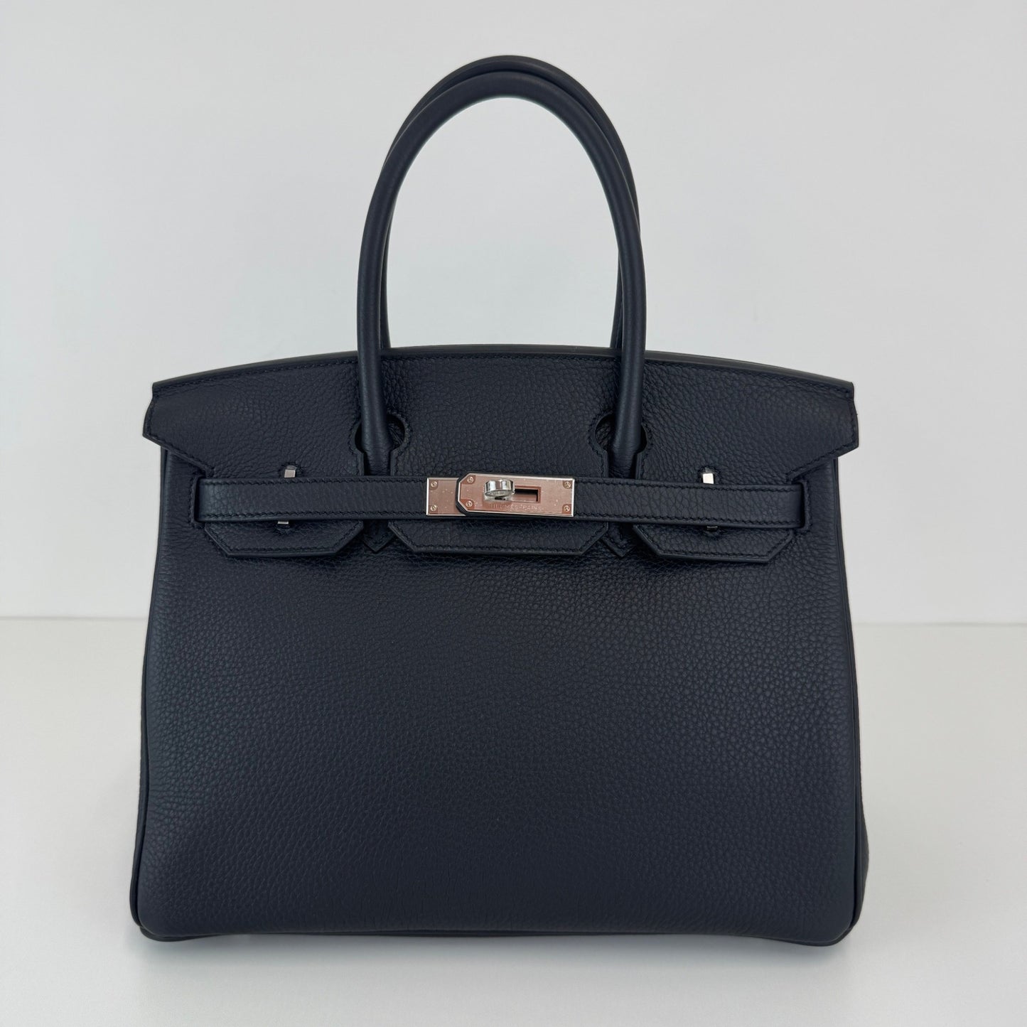 Birkin30 バーキン30 Stamp-K K刻印 Togo トゴ Black ブラック PHW シルバー金具