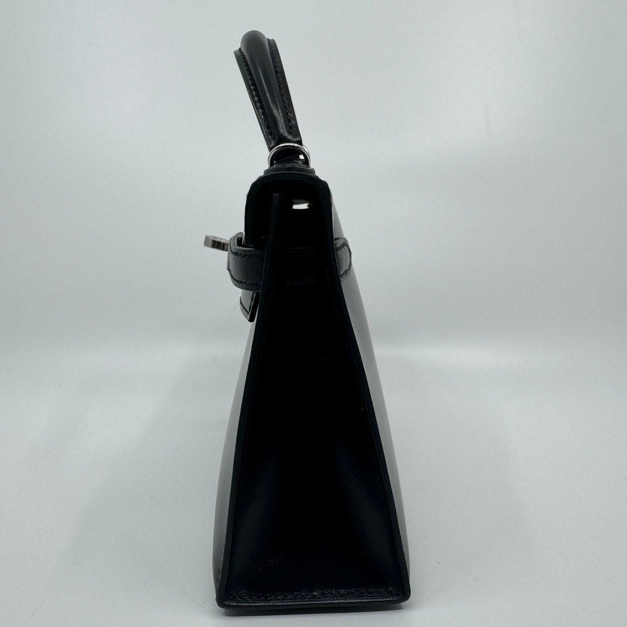 HERMES エルメス Mini kelly ミニケリー Black ブラック PHW シルバー金具 Box calf ボックスカーフ Stamp-Z Z刻印