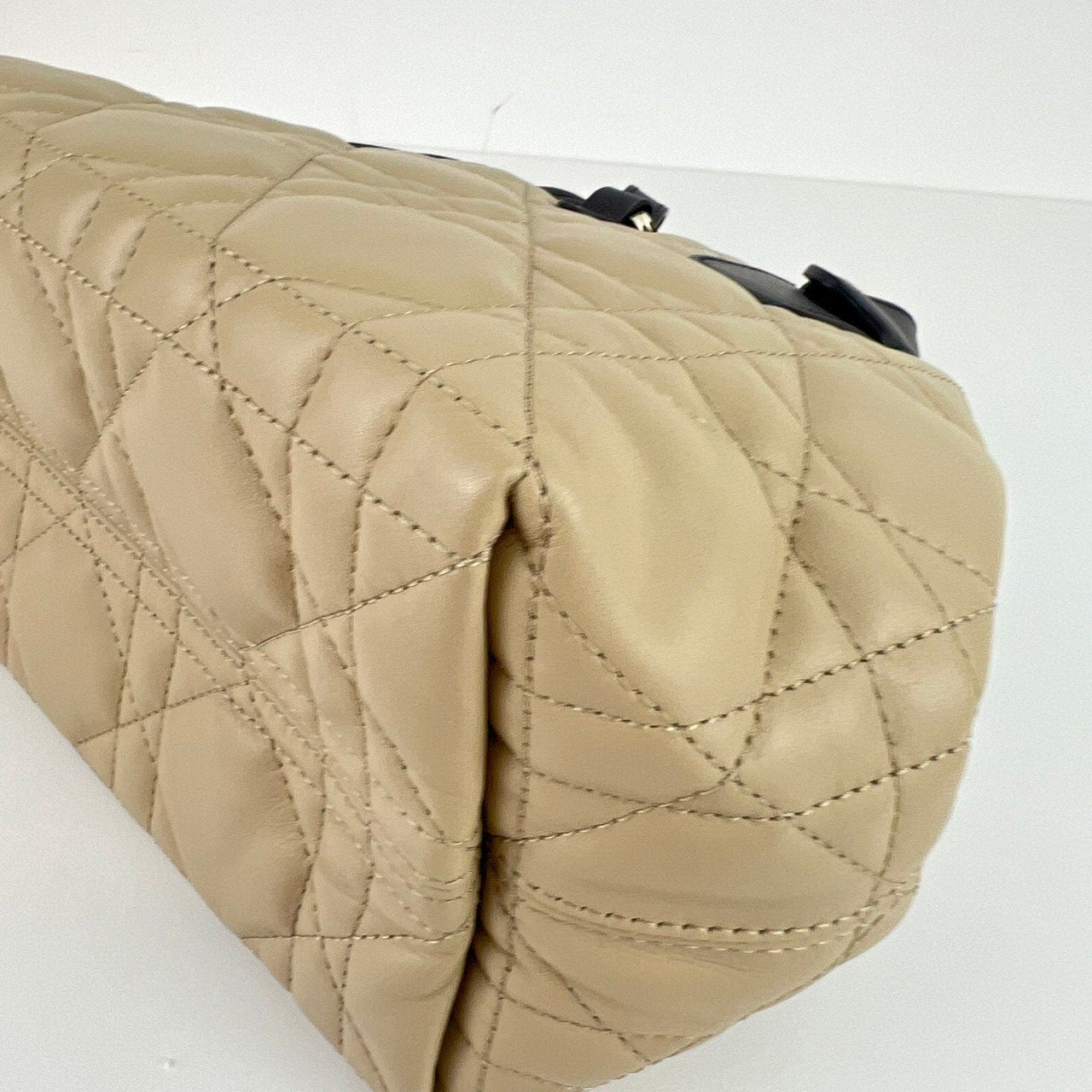 新品未使用 Christian dior ディオール Dior Toujours バッグ スモール Beige/Black ベージュ/ブラック GHW ゴールド金具 Calf レディースバッグ ハンドバッグ