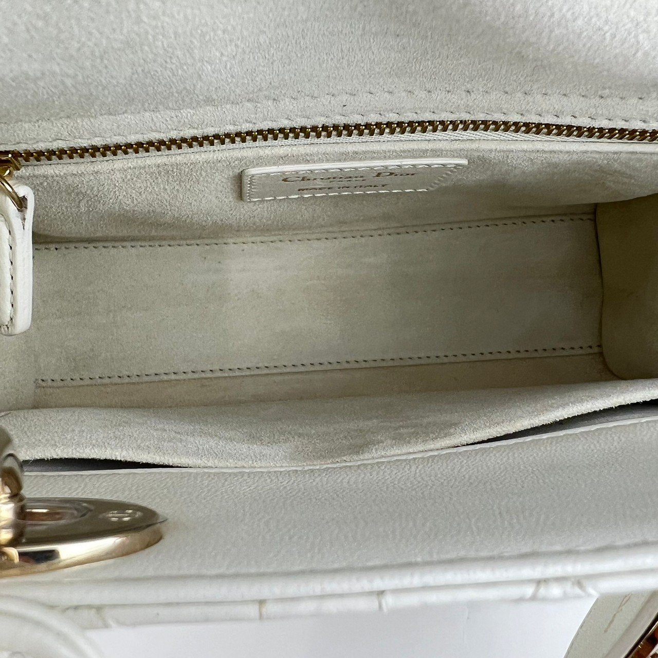 LADY DIOR レディディオール Lambskin ラムスキン White ホワイト ハート型 10-MA-0281 レディースバッグ ハンドバッグ