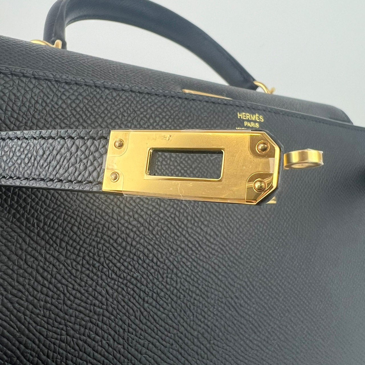 Kelly25 ケリー25 Black ブラック Epsom エプソン GHW ゴールド金具 Stamp-W W刻印