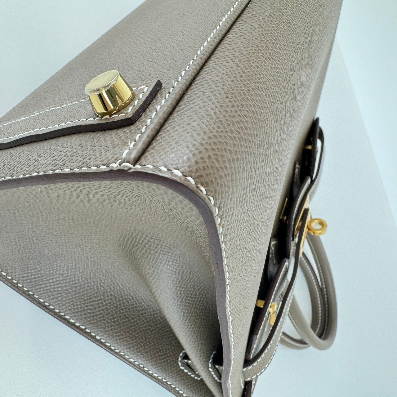 Birkin25 Sellier バーキン25セリエ Etoupe エトープ GHW ゴールド金具 Epsom エプソン Stamp-U U刻印