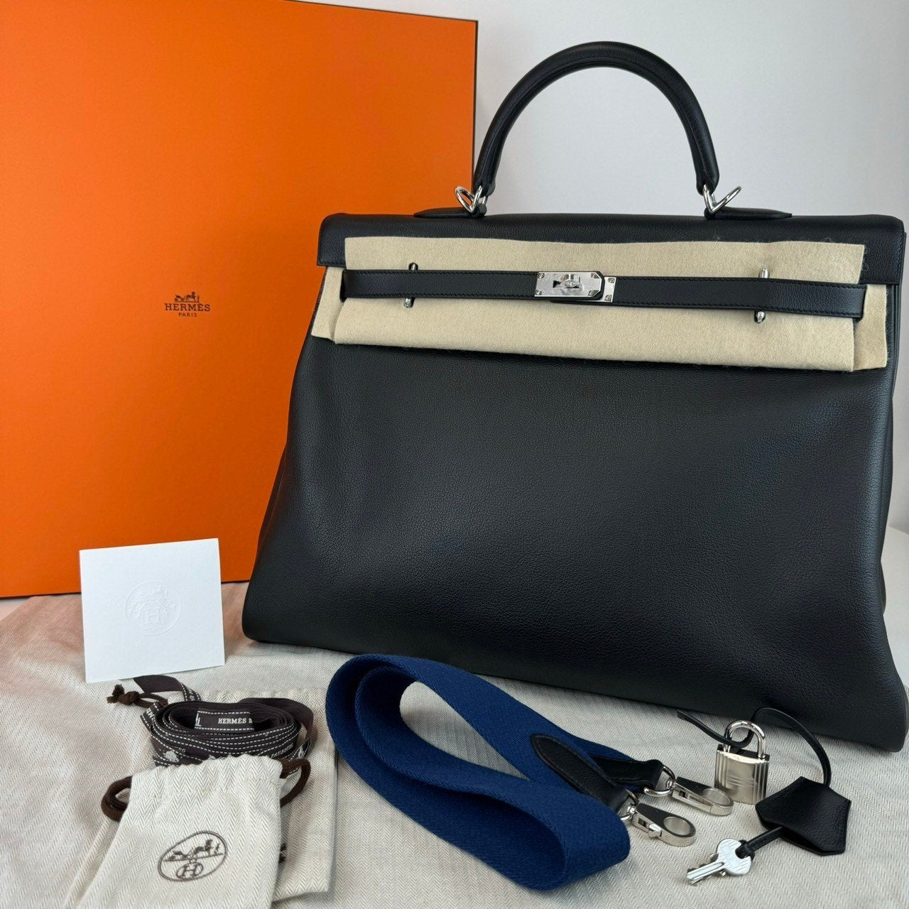 Kelly50 ケリー50 Relax voyege ケリー50 リラックスボヤージュ PHW シルバー金具 Novillo ノビーヨ Stamp-W W刻印