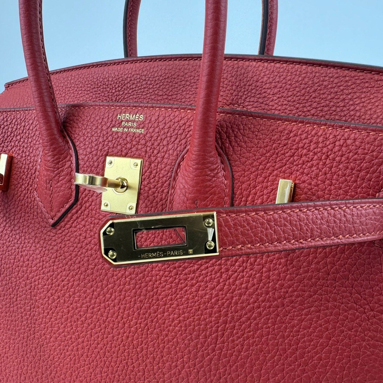 Birkin25 バーキン25 Vermillion ヴァーミリオン Togo トゴ GHW ゴールド金具 B刻