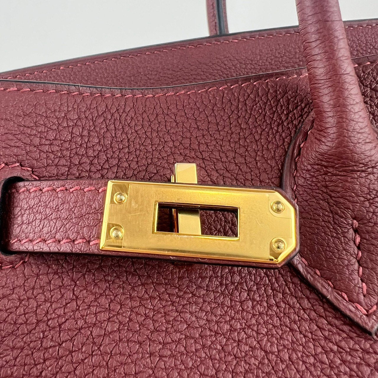 Birkin25 バーキン25 Rouge H ルージュアッシュ GHW ゴールド金具 W刻 Togo トゴ