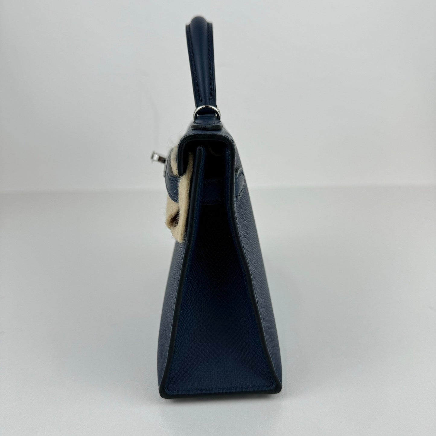 Mini Kelly ミニケリー Bleu de prusse ブルードプリュス PHW シルバー金具 Stamp-B B刻印