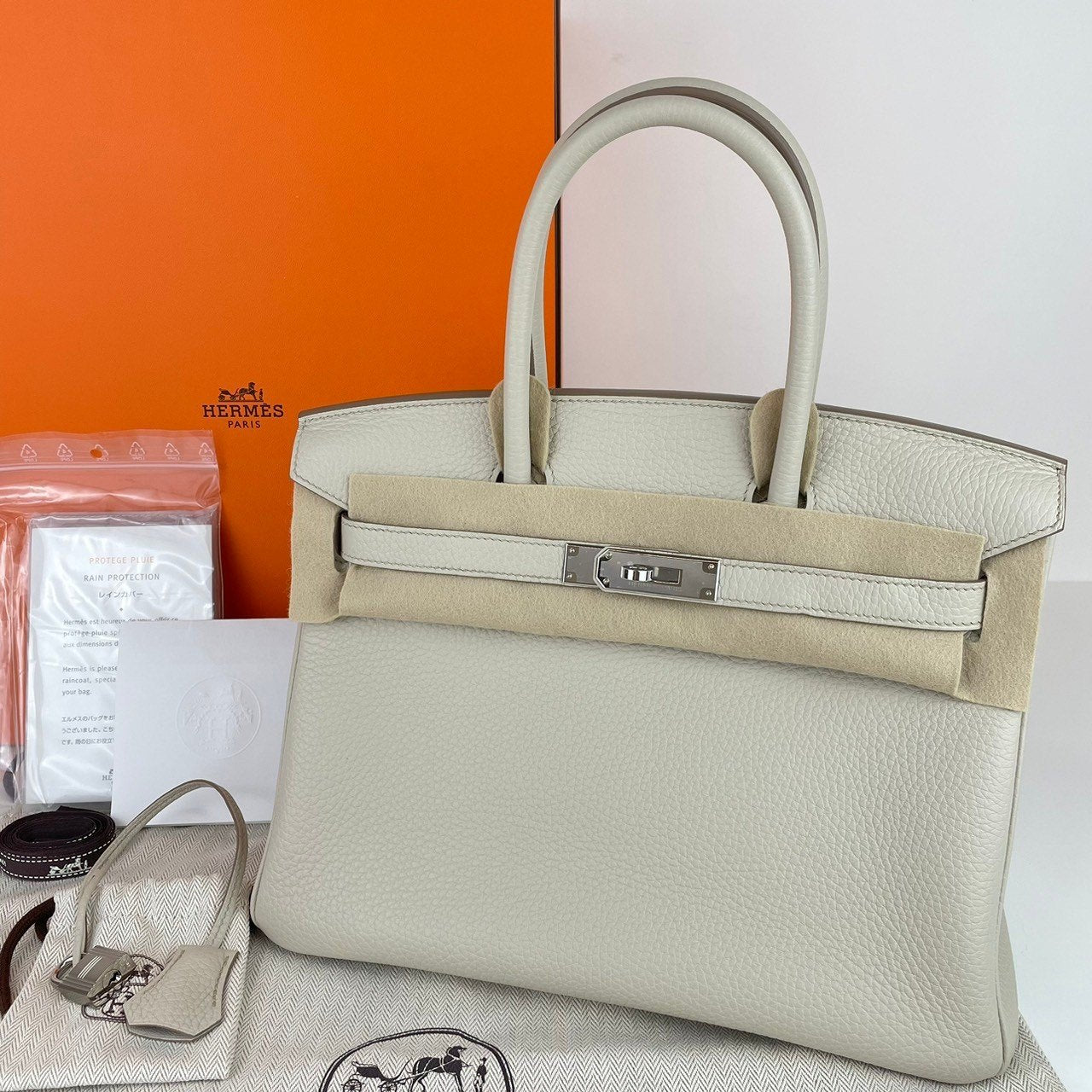 Birkin30 バーキン30 Beton ベトン PHW シルバー金具 U刻印 Togo トゴ