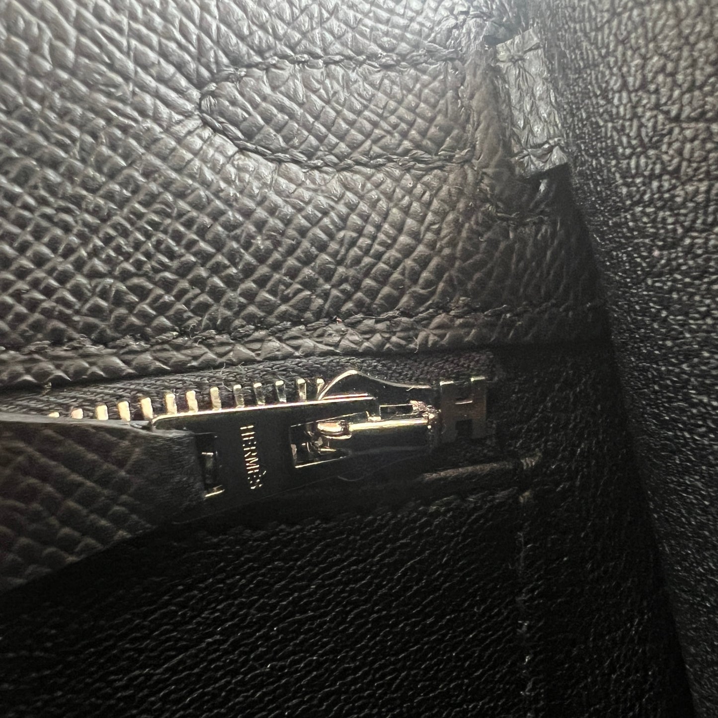 Hermès エルメス Kelly25 ケリー25 Stamp-K K刻印 Epsom エプソン Black ブラック PHW シルバー金具