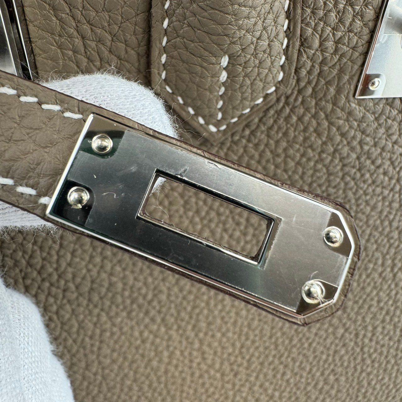 Birkin25 バーキン25 Etoupe エトープ Togo トゴ PHW シルバー金具 Stamp-W W刻印