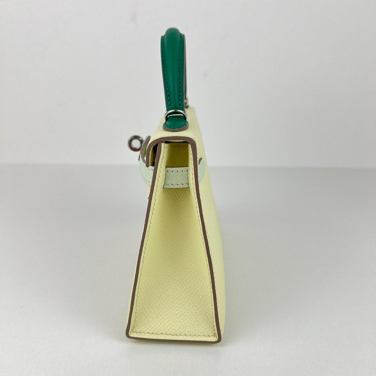 Mini kelly toricolor ミニケリートリコロール Jaune milton/Vert fizz/Vert vertigo ジョーヌミルトン/ヴェールフィズ/ヴェールヴェルティゴ PHW シルバー金具 Epsom エプソン Stamp-W W刻印