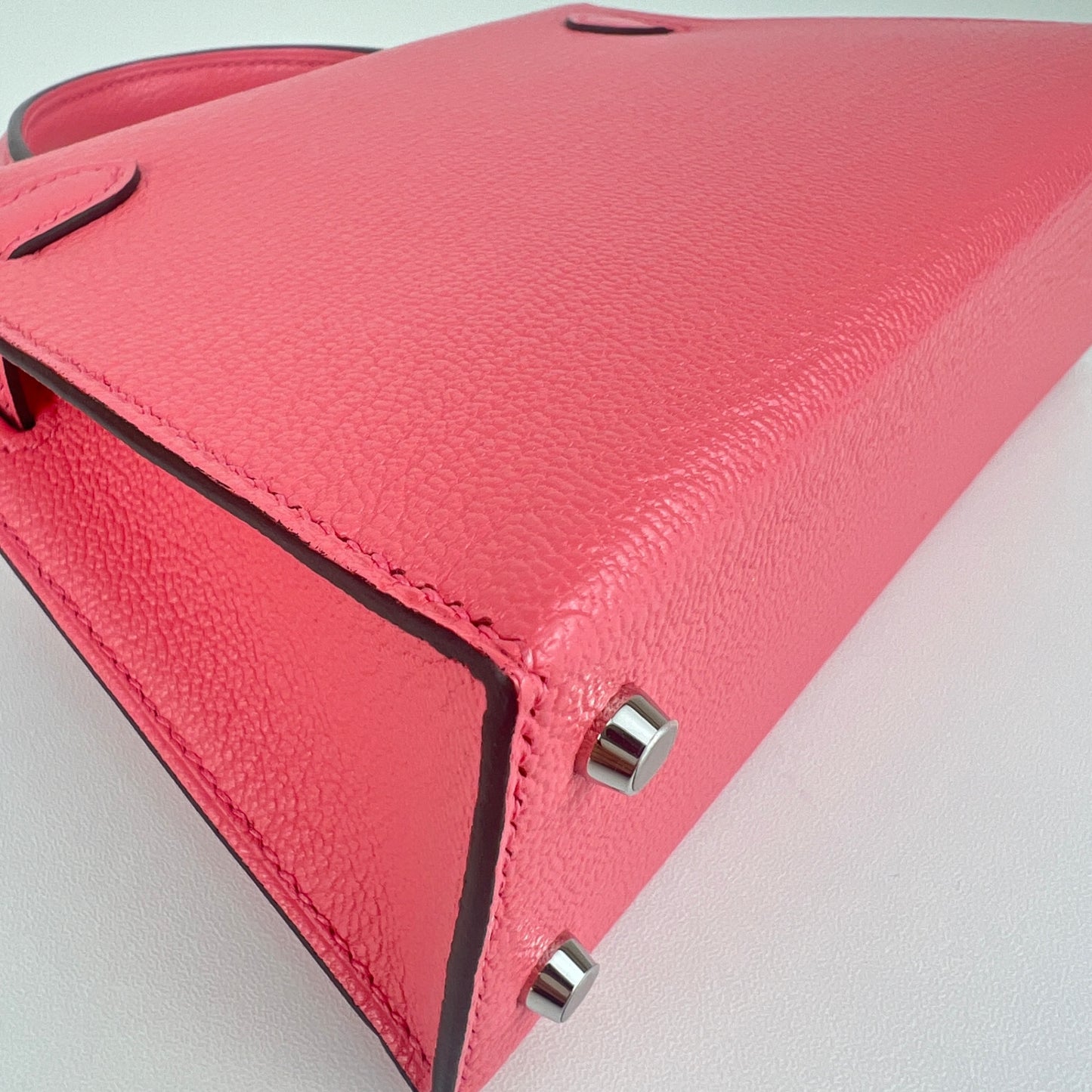 Mini kelly verso ミニケリーヴェルソ Rose ete ローズエテ PHW シルバー金具 Stamp-B B刻