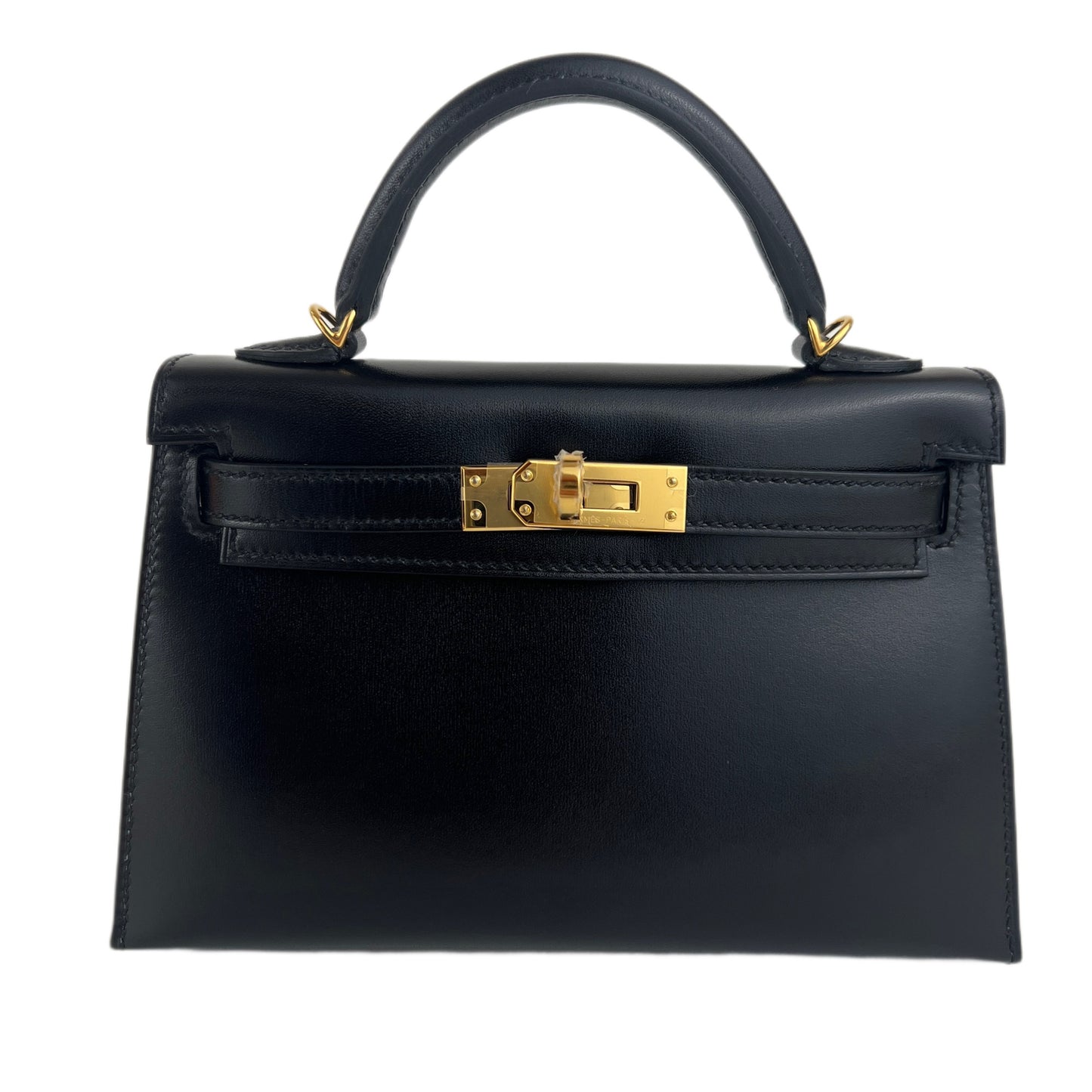 Hermès エルメス Mini kelly ミニケリー Stamp-K K刻印 Box ボックス Black ブラック GHW ゴールド金具