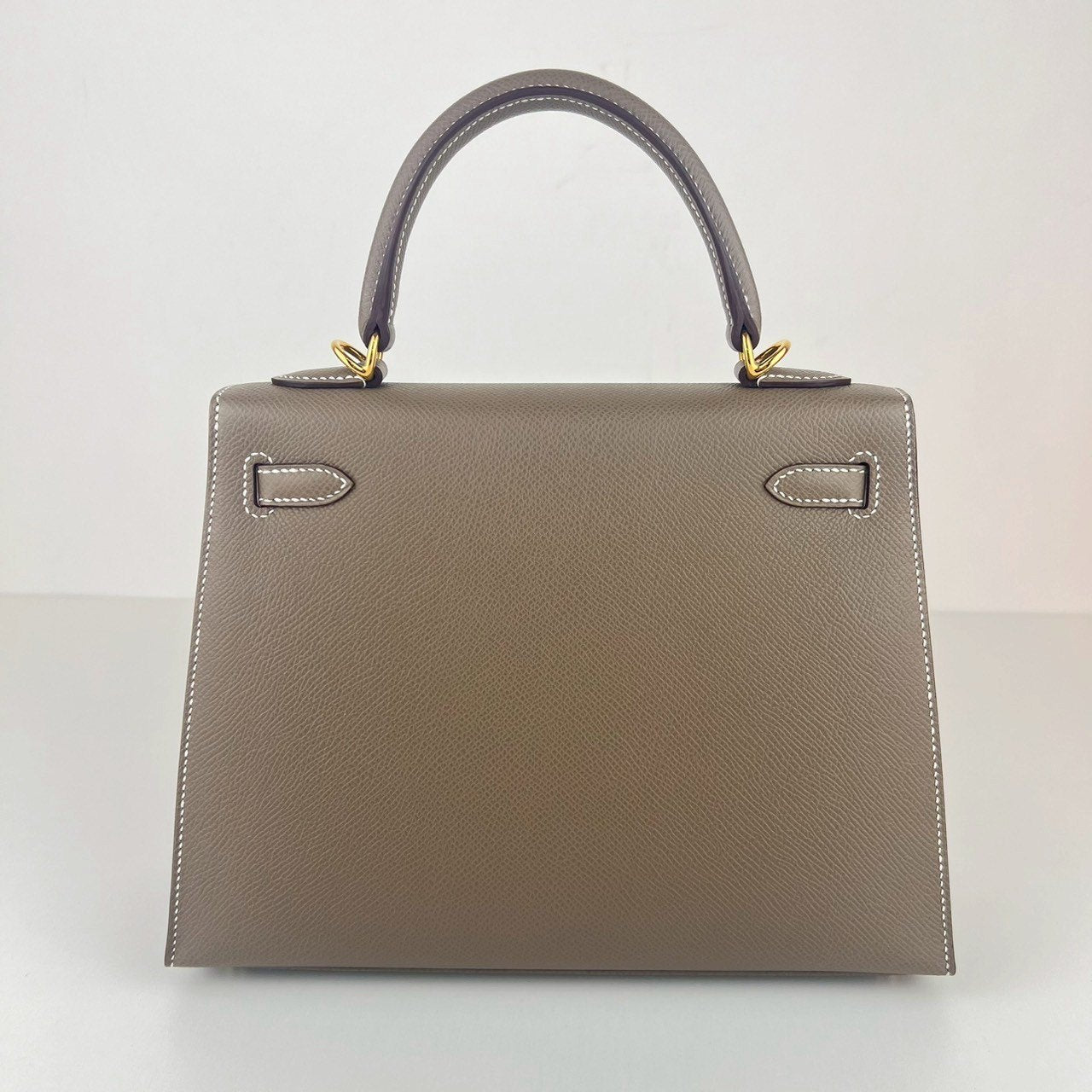 Kelly25 ケリー25 Etoupe エトープ Epsom エプソン GHW ゴールド金具 Stamp-W W刻印