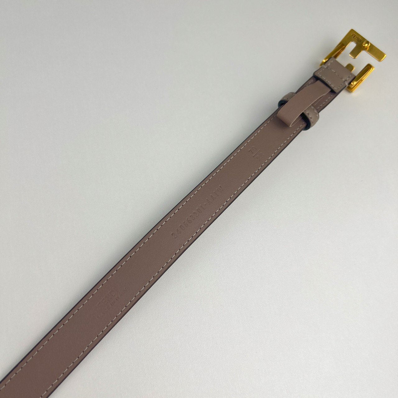 FFベルト Beige ベージュ GHW ゴールド金具 カーフレザー100% サイズ70
