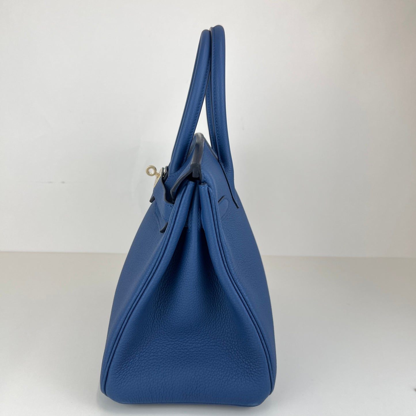 Birkin30 バーキン30 Blue tie ブルータイ Togo トゴ PMBHW シャンパンゴールド金具 Stamp-K K刻印