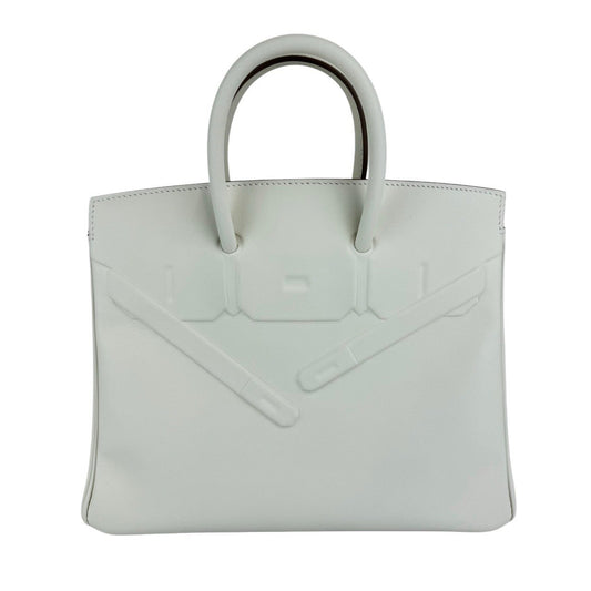 Birkin25 shadow バーキン25 シャドウ Mushroom マッシュルーム Swift スイフト PHW シルバー金具 Stamp-W W刻印