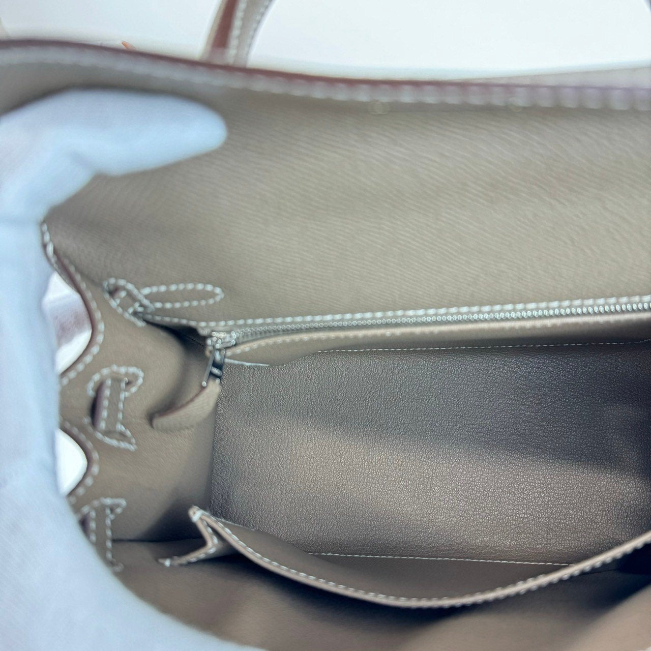 Kelly25 ケリー25 Etoupe エトープ PHW シルバー金具 W刻印 Epsom エプソン