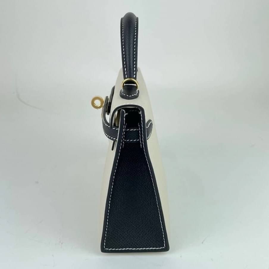 Mini Kelly Special Order ミニケリー HSS Black/Craie ブラック/クレ GHW ゴールド金具 Epsom エプソン Stamp-U U刻印