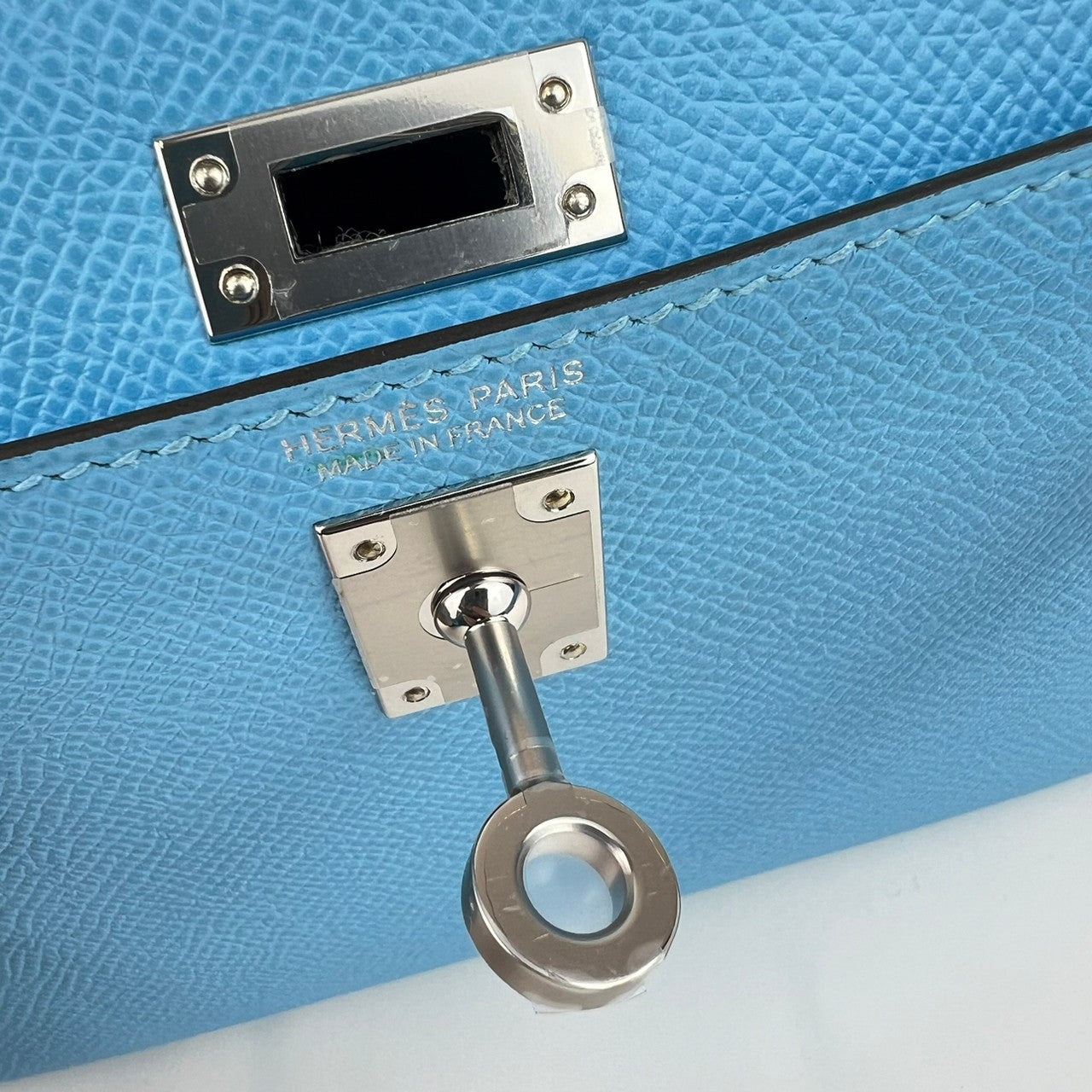 Mini Kelly ミニケリー Celeste セレステ Epsom エプソン PHW シルバー金具 B刻
