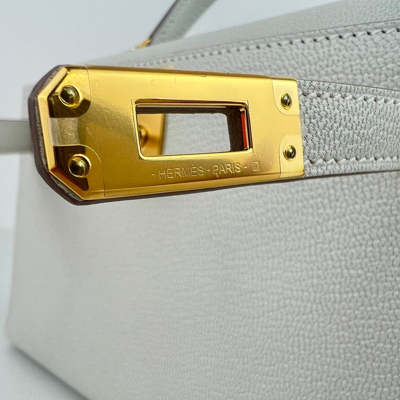 Mini kelly ミニケリー Mushroom マッシュルーム Chevre シェーブル GHW ゴールド金具 Stamp-U U刻印