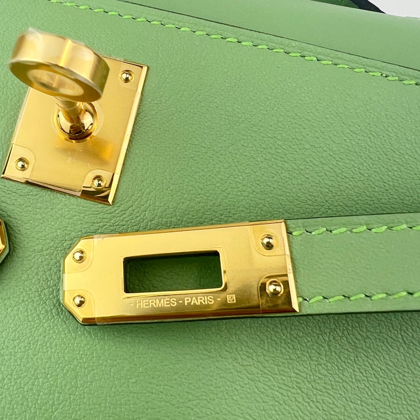Kelly pochette ケリーポシェット Vert criquet ヴェールクリケット Swift スイフト GHW ゴールド金具 Stamp-B B刻印