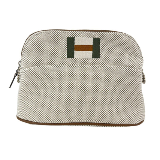 Hermès エルメス Trousse Bolide casaque mini ボリードポーチ カザック ミニ 綿100% Grege グレージュ
