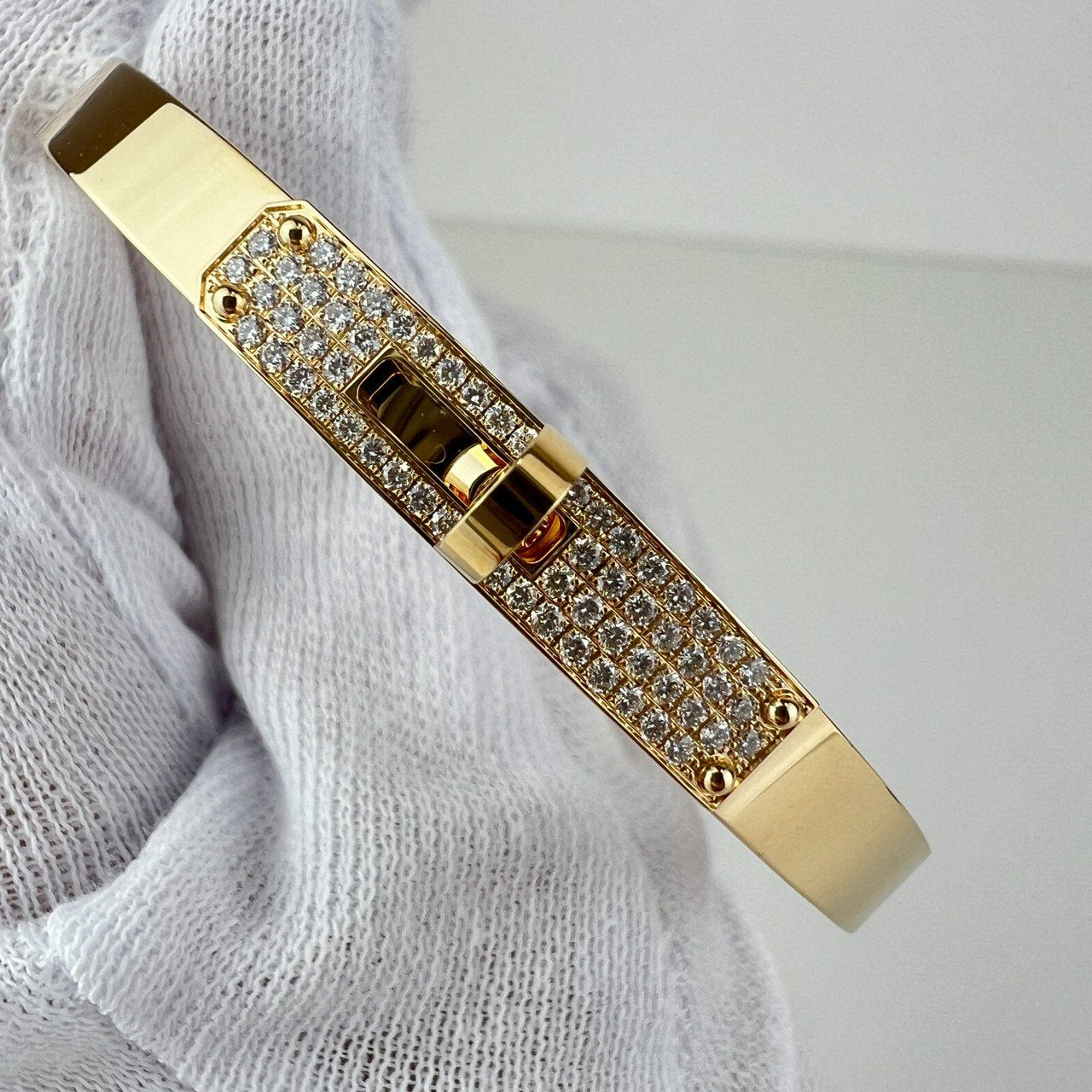 Kelly bangle bracelet PM ケリーブレスレットPM Gold ゴールド Diamonds ダイヤモンド