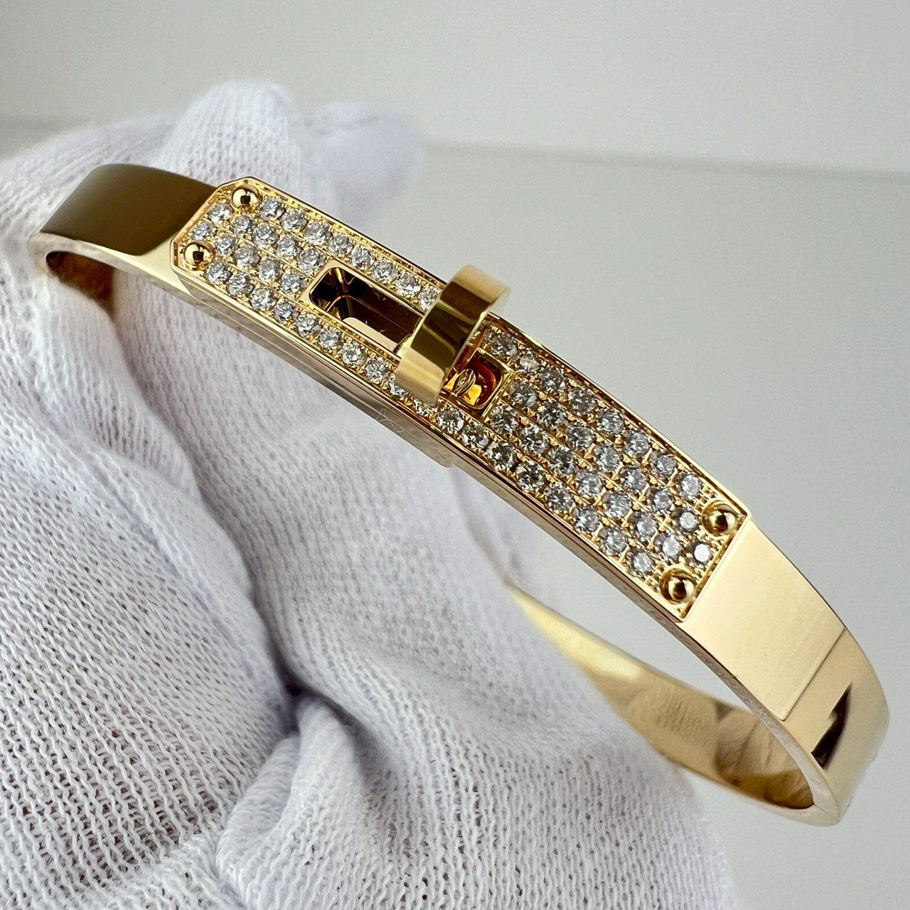 Kelly bangle bracelet PM ケリーブレスレットPM Gold ゴールド Diamonds ダイヤモンド