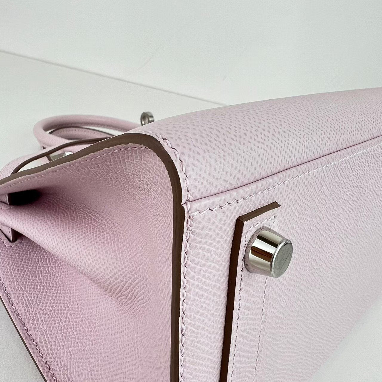 Birkin25 Sellier バーキン25 セリエ Mauve pale モーヴパール Epsom エプソン PHW シルバー金具 Stamp-B B刻印