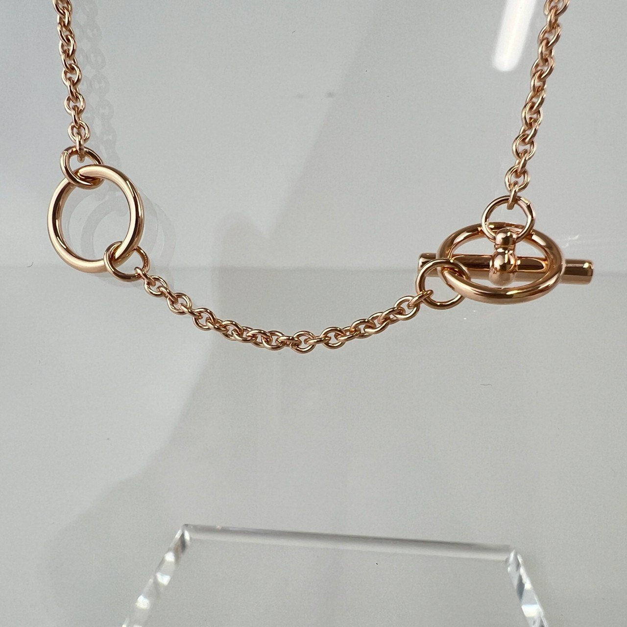 Hermès エルメス Mini Maillon pendant ミニ マイヨン ペンダント メタル Black / Rosegold :ブラック / ローズゴールド