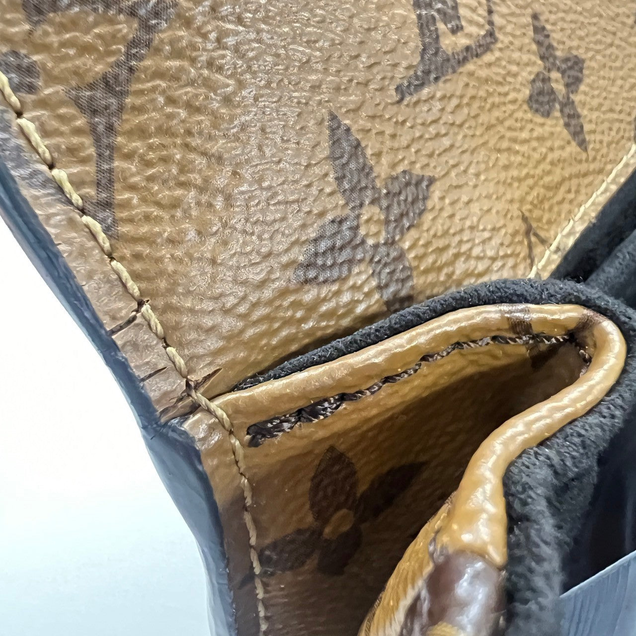 ポシェット・メティスMM バイカラー ブラウン モノグラム・リバースキャンバス GHW ゴールド金具 DR3109 M44876