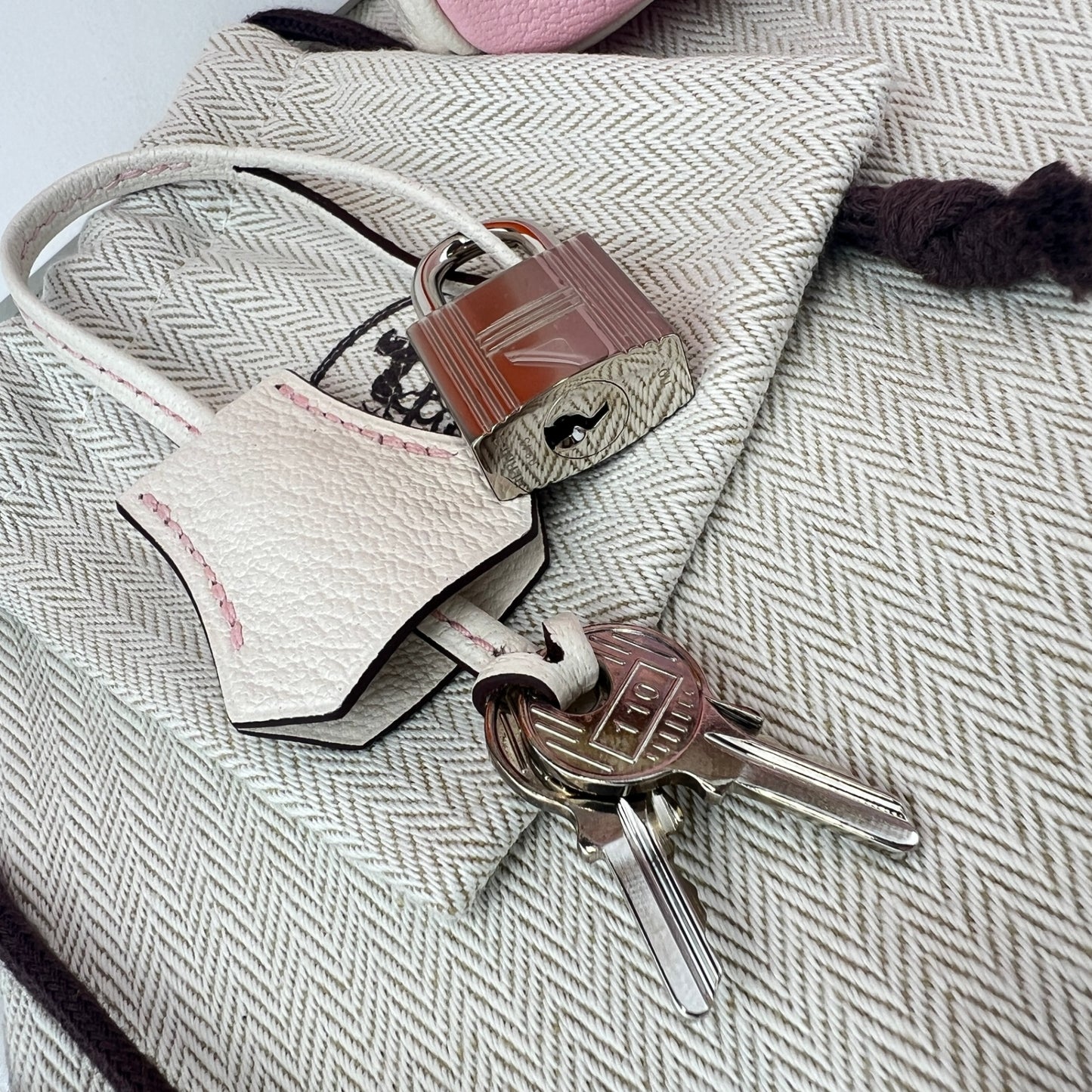 Birkin25 PO バーキン25パーソナルオーダー Rose sakura/Nata ローズサクラ/ナタ PHW シルバー金具 Chevre シェーブル Stamp-B B刻印