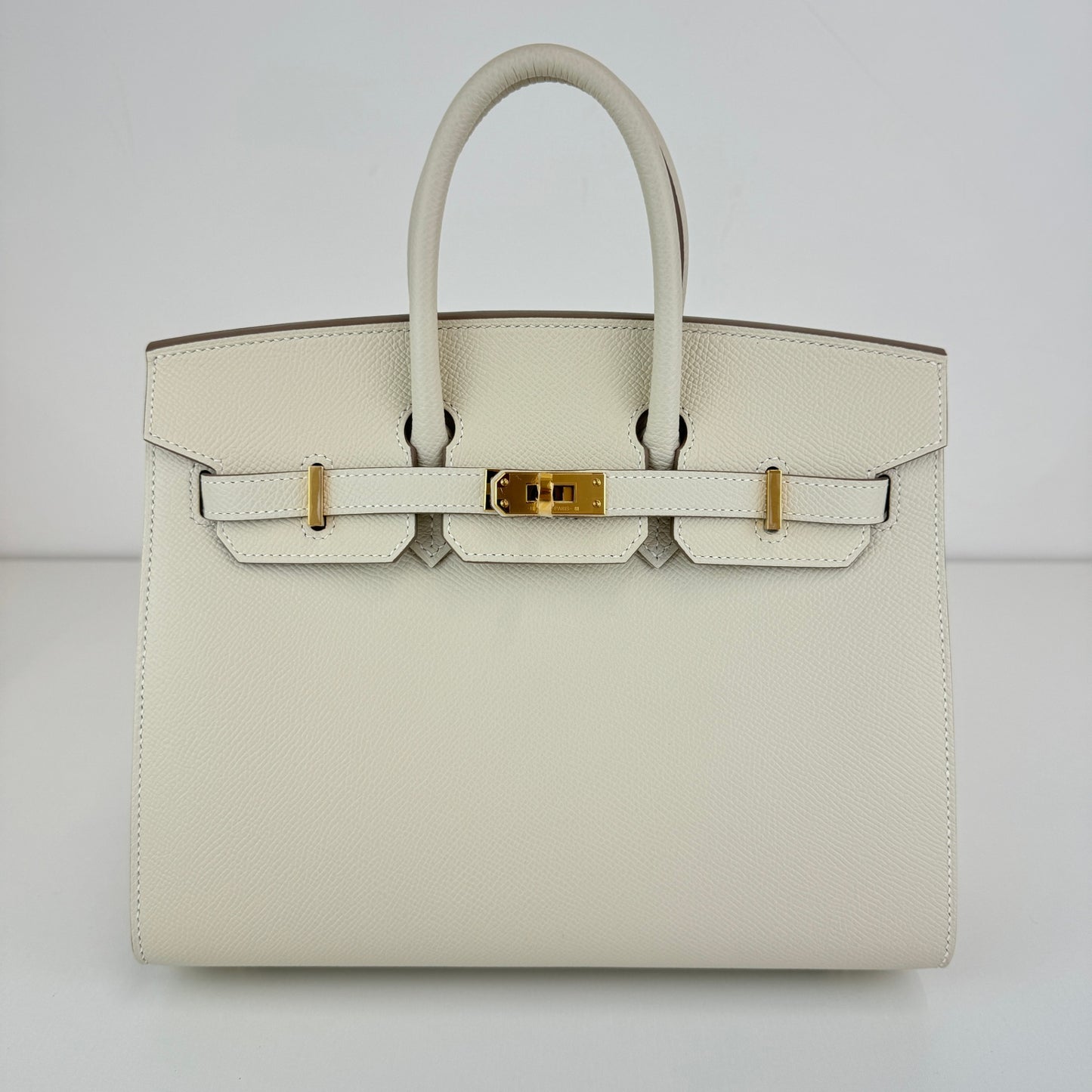Birkin25 バーキン25 Craie クレ GHW ゴールド金具 W刻印 Epsom エプソン