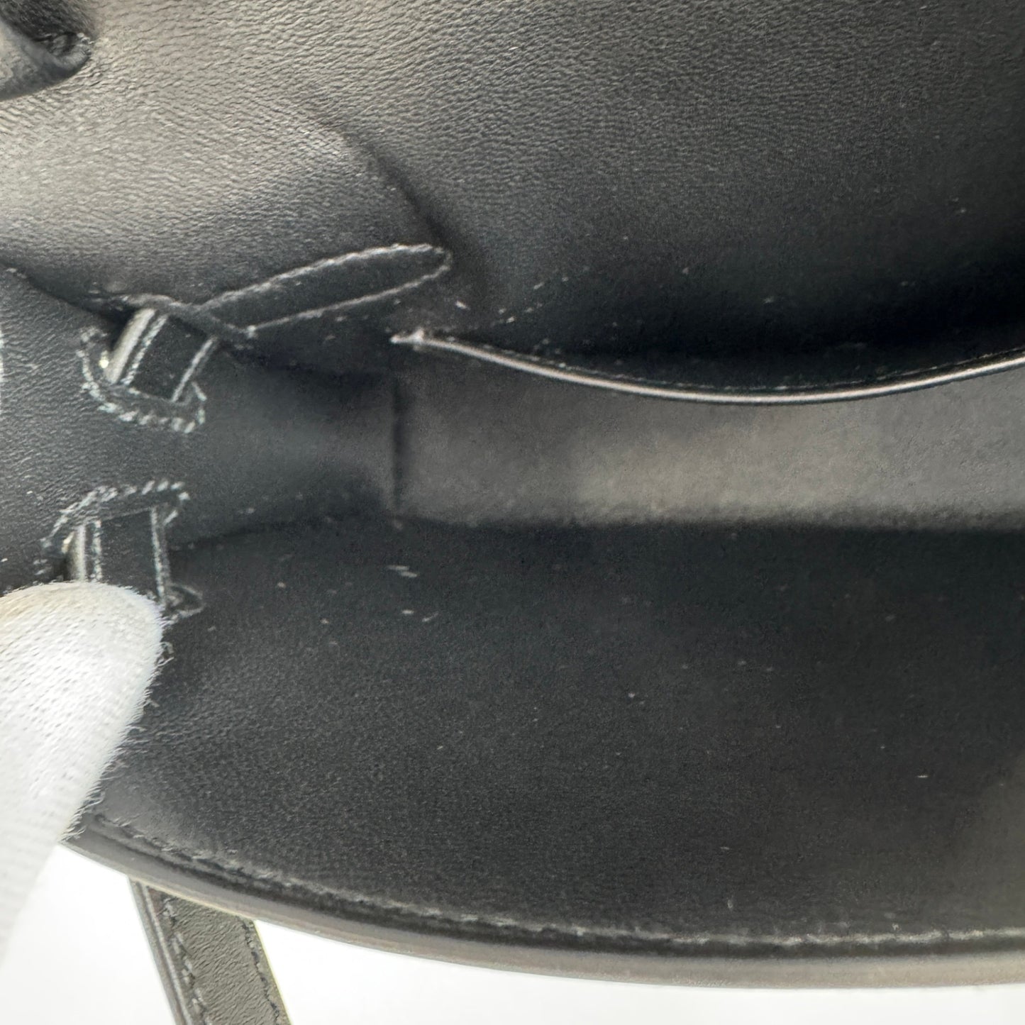 Hermès エルメス Kelly elan cheval de bois ケリーエラン シュヴァル ドゥ ボワ Stamp-W W刻印 Tadelakt タデラクト Black ブラック PHW シルバー金具