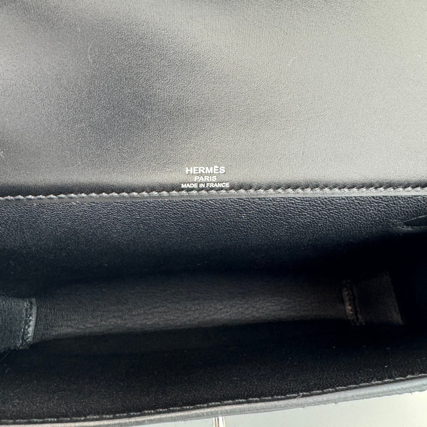 Hermès エルメス Kelly depeche ケリーデペッシュ Stamp-W W刻印 Box calf ボックスカーフ Black ブラック PHW シルバー金具
