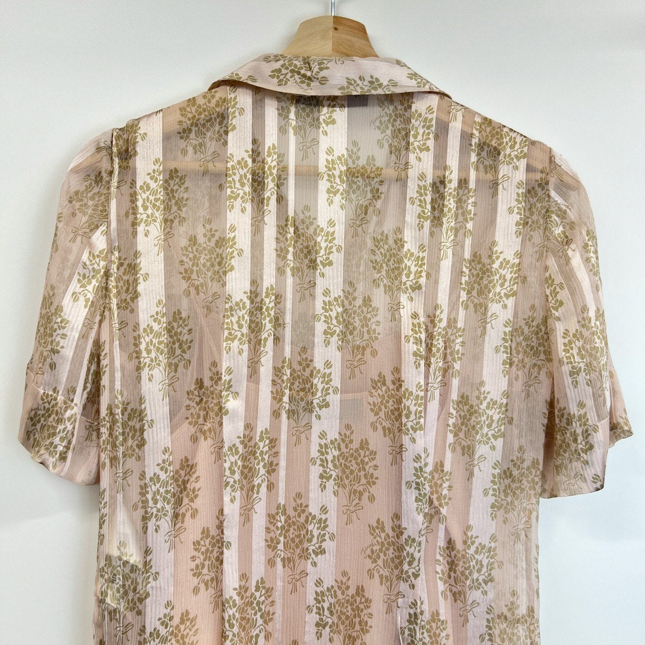 FENDI フェンディ ピンクシフォン ドレス Pink ピンク シルク サイズ36