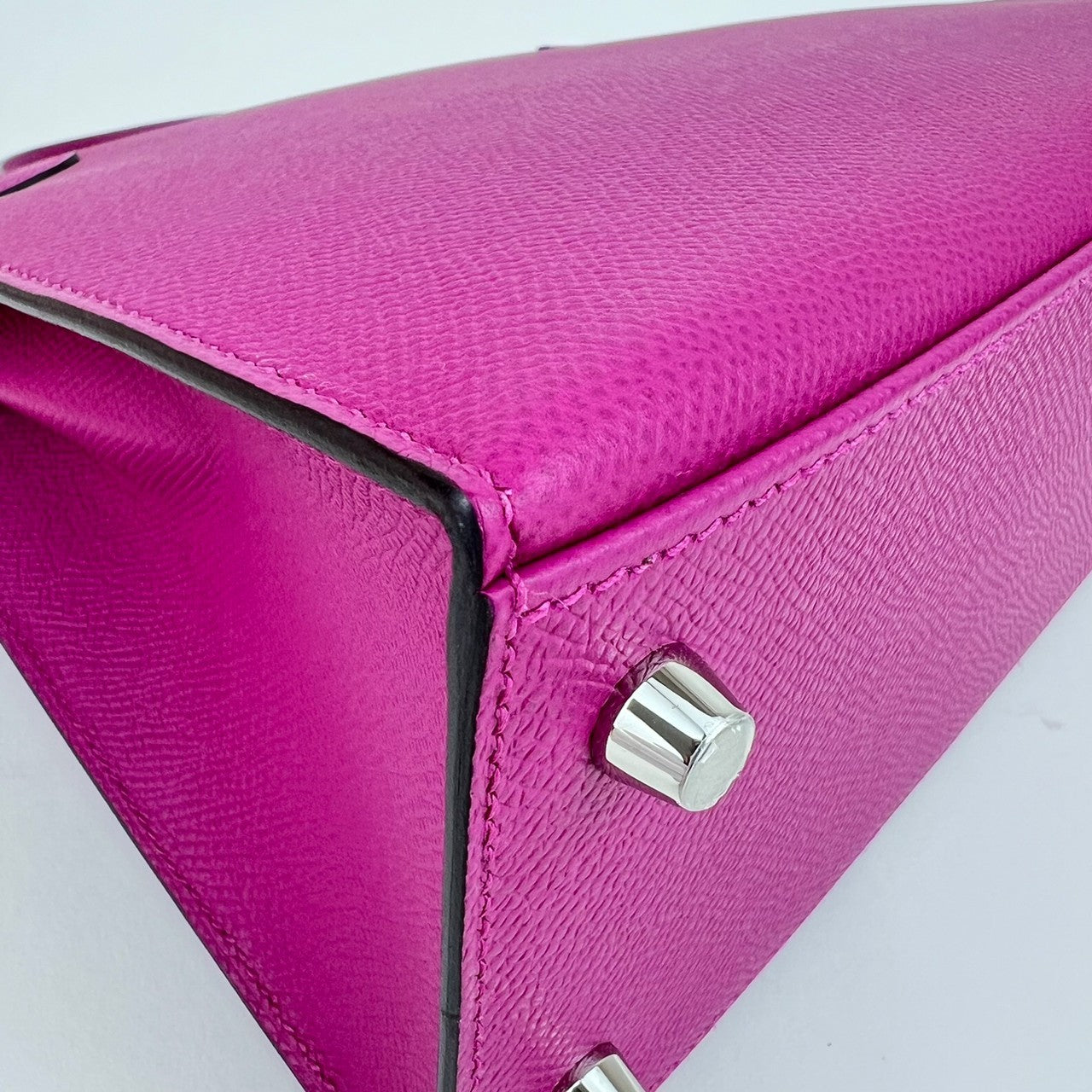 Kelly25 Sellier ケリー25 セリエ Rose pourpre ローズパープル Epsom エプソン PHW シルバー金具 C刻