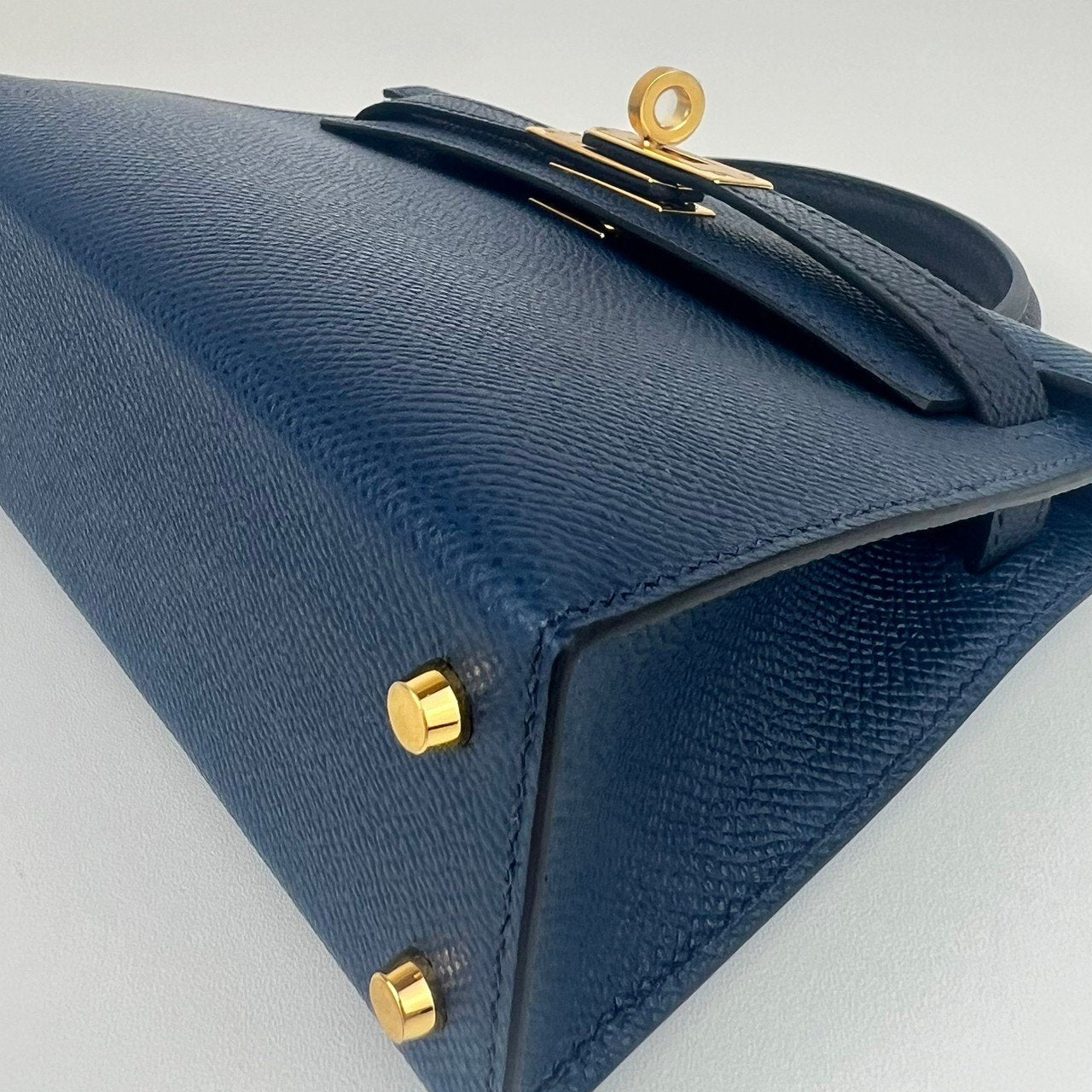 Mini kelly toricolor ミニケリートリコロール Bleu de presse/Black/Bleu indigo ブルードプリュス/ブラック/ブルーインディゴ GHW ゴールド金具 Epsom エプソン B刻印 Stamp-B