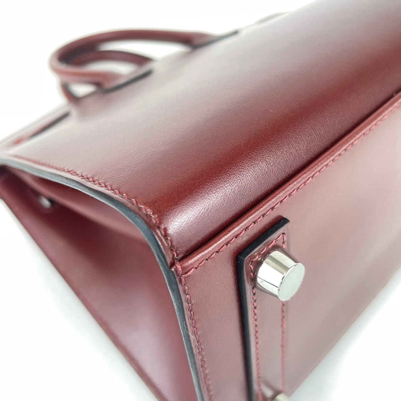 Birkin25 バーキン25 Sellier セリエ Rouge H ルージュ H Box calf ボックスカーフ PHW シルバー金具 U刻印