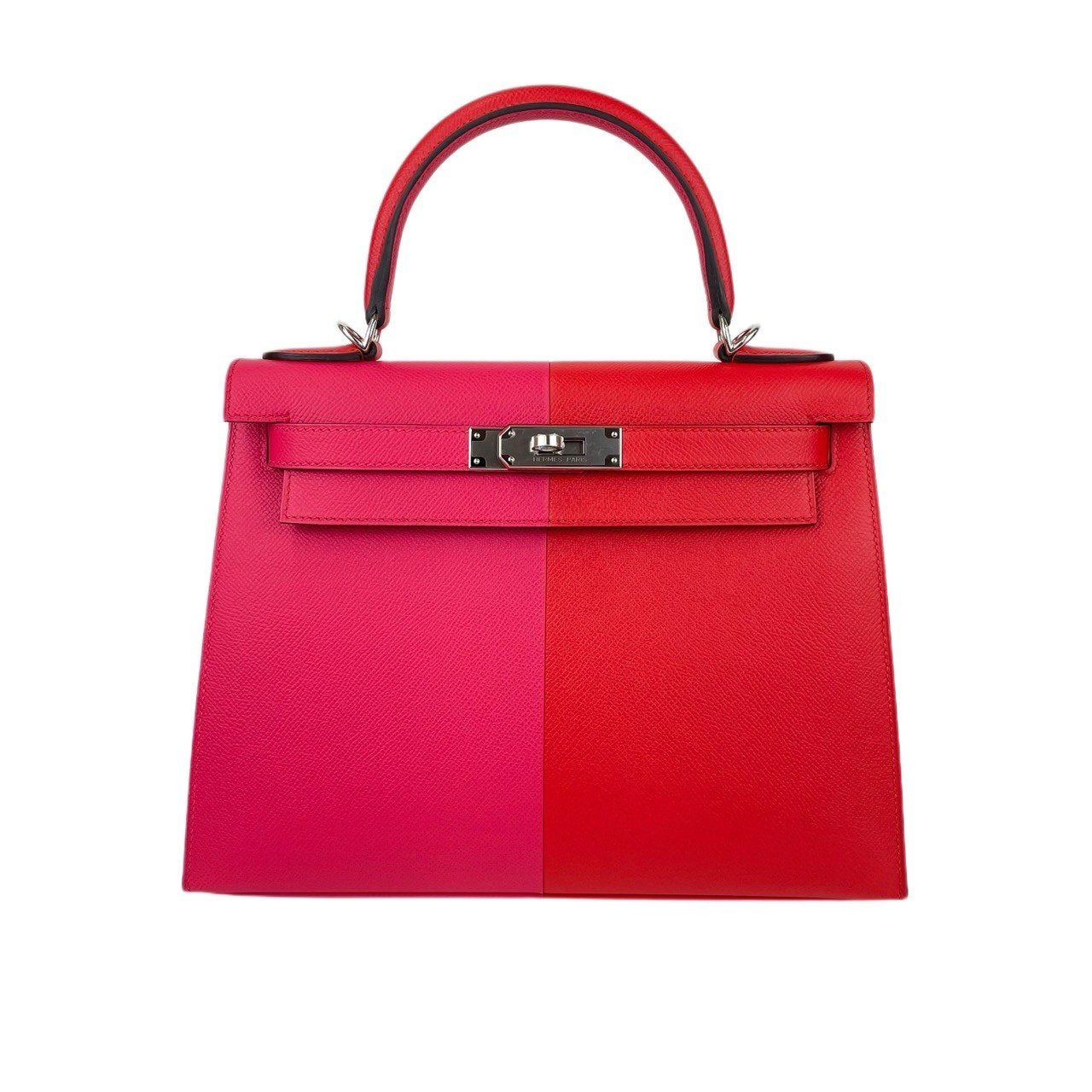 Kelly28 casaque ケリー28 カザック Rouge de coeur/Rose extreme/Bleu zanzibar ルージュデクール/ローズエクストリーム/ブルーザンジバル Epsom エプソン PHW シルバー金具 Z刻 2wayバッグ ショルダーバッグ