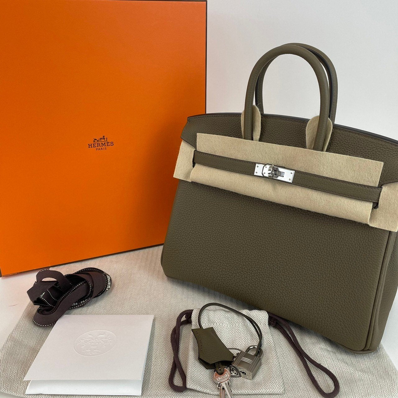 Birkin25 バーキン25 Toundra ツンドラ PHW シルバー金具 B刻 ハンドバッグ