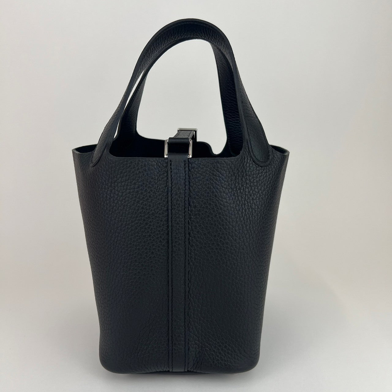 Picotin Lock PM ピコタンロックPM Black ブラック Taurillon clemenceトリヨンクレマンス PHW シルバー金具 B刻印
