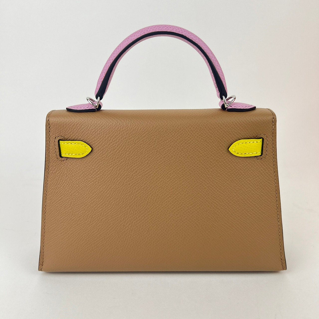 Mini Kelly tricolor ミニケリー トリコロール Chai/Mauve sylvestre/Lime チャイ/モーヴシルベストル/ライム PHW シルバー金具 U刻