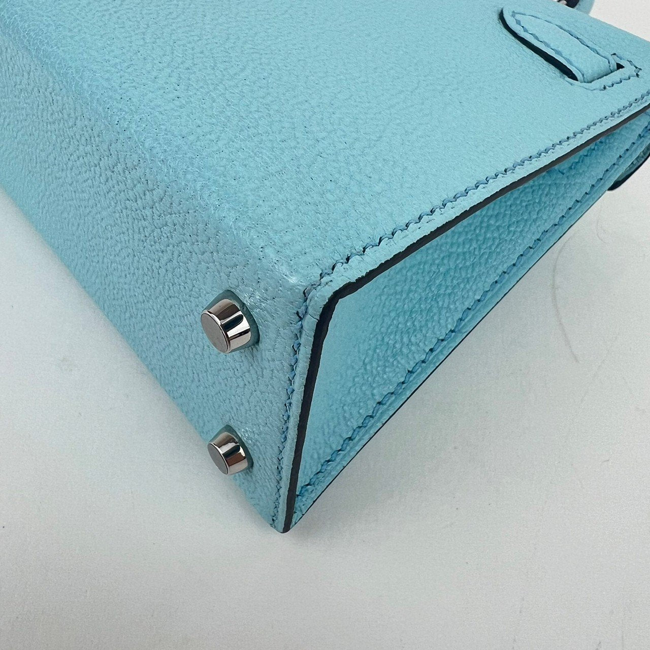 Mini Kelly ミニケリー Bleu zephyr ブルーゼフィール PHW シルバー金具