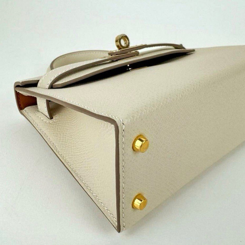 Mini Kelly personal order ミニケリーパーソナルオーダー Epsom エプソン Craie/Gold クレ/ゴールド GHW ゴールド金具 Z刻 レディースバッグ ショルダーバッグ