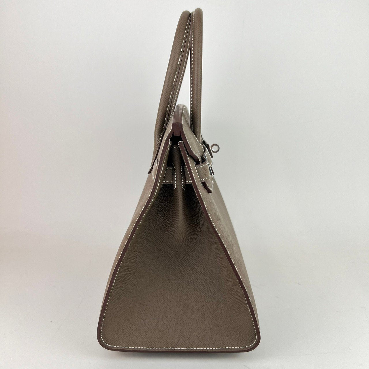 新品未使用 B刻 HERMES エルメス Birkin30 Sellier バーキン30セリエ Etoupe エトープ PHW シルバー金具