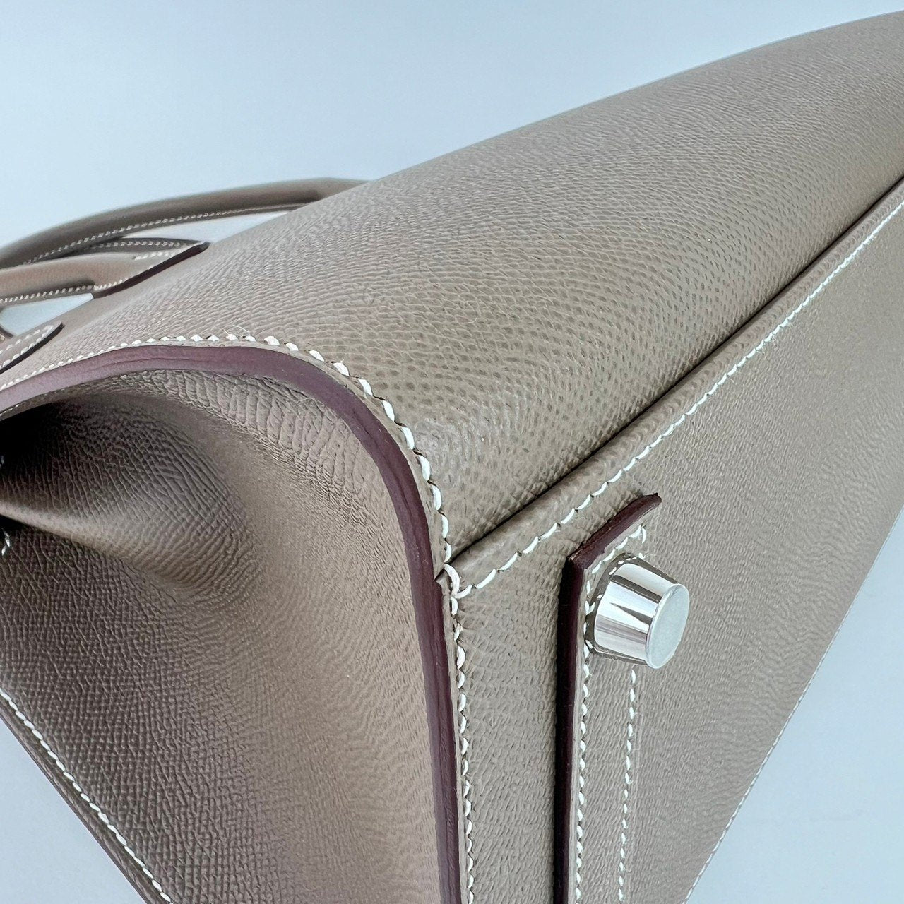 新品未使用 B刻 HERMES エルメス Birkin30 Sellier バーキン30セリエ Etoupe エトープ PHW シルバー金具
